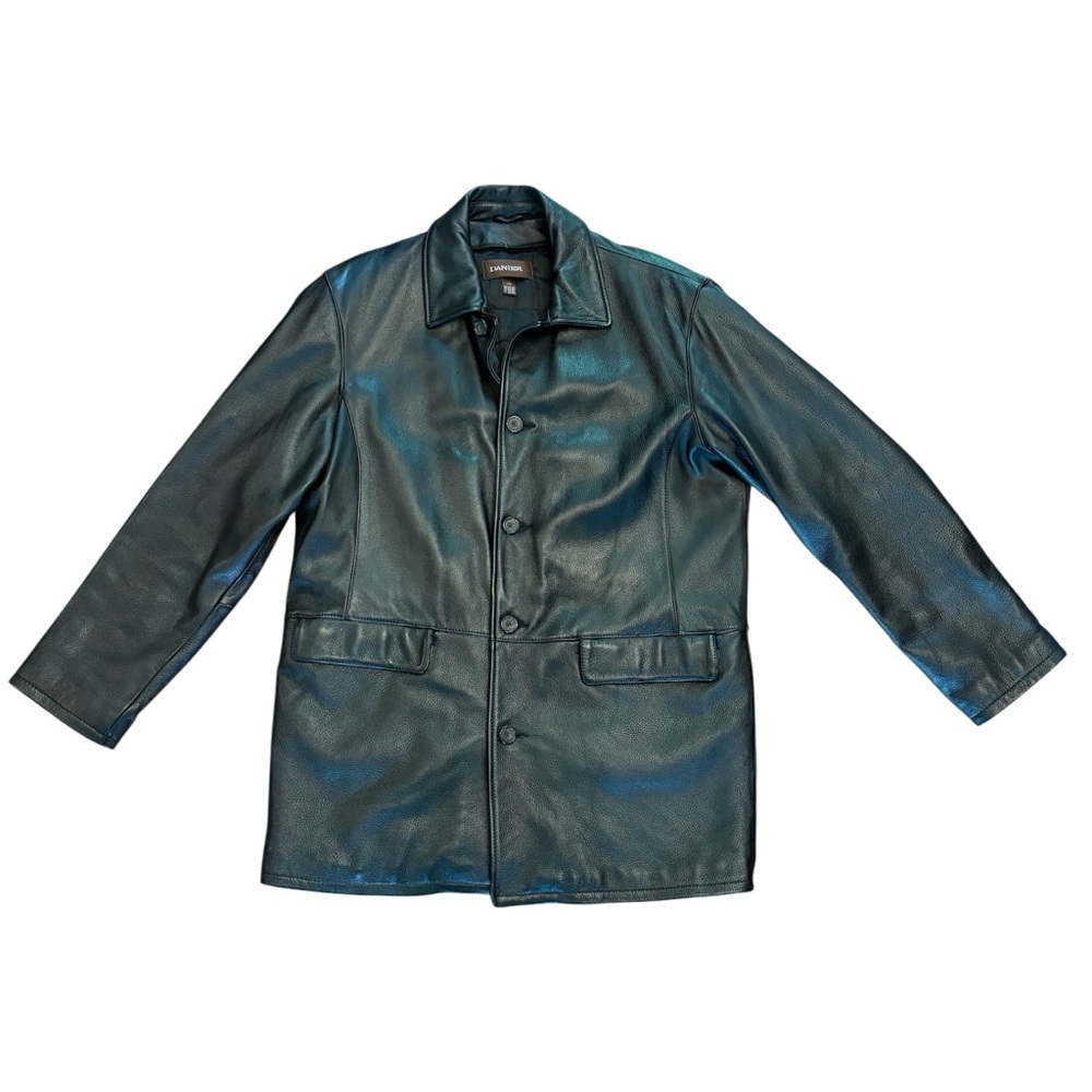 Danier leather jacket coat black size Large